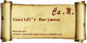 Csellár Marianna névjegykártya