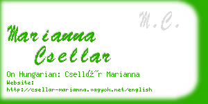 marianna csellar business card